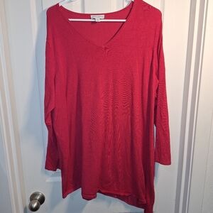 Susan Graver Pink Tunic Sweater
